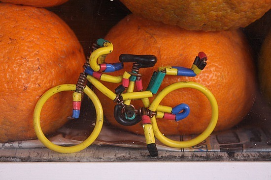 Fahrrad in den Mandarinen entdeckt ;-)