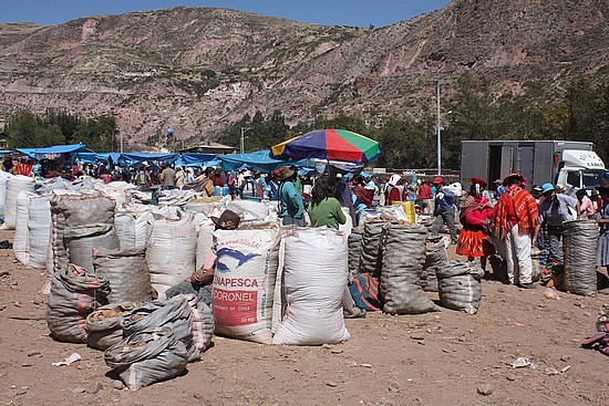 Bauernmarkt in Urubamba