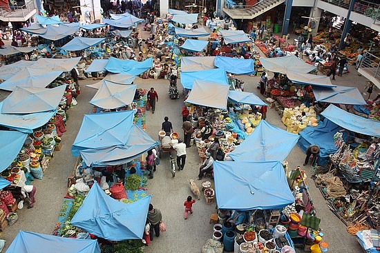 Marktstände im Mercado