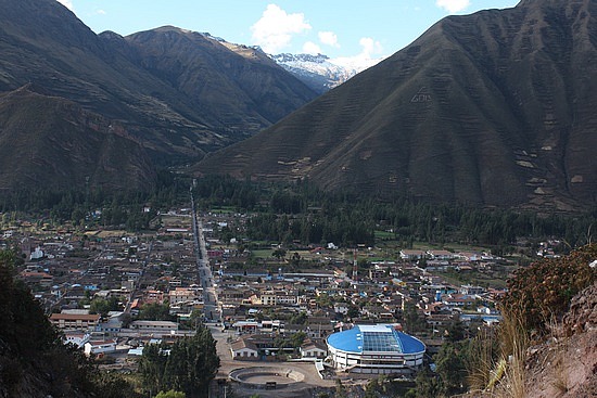 Blick zurück auf Urubamba