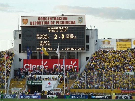 Endstand: Ecuador (2) : Peru (0)