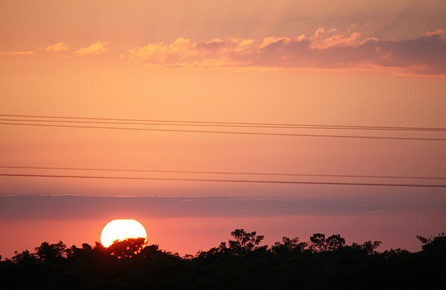 Sonnenuntergang wie in Afrika