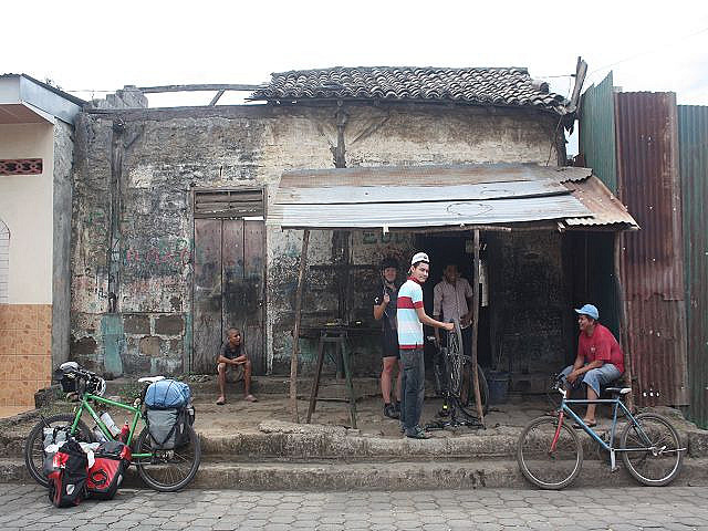 Fahrradwerkstatt in Chinandega