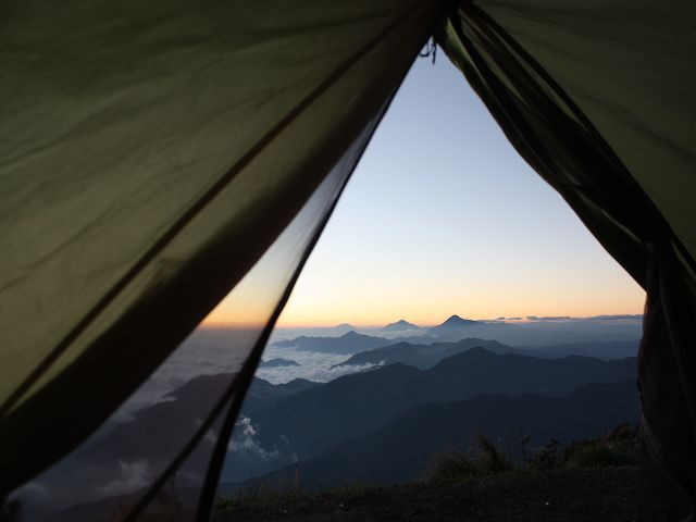 ein Blick aus unserem Zelt