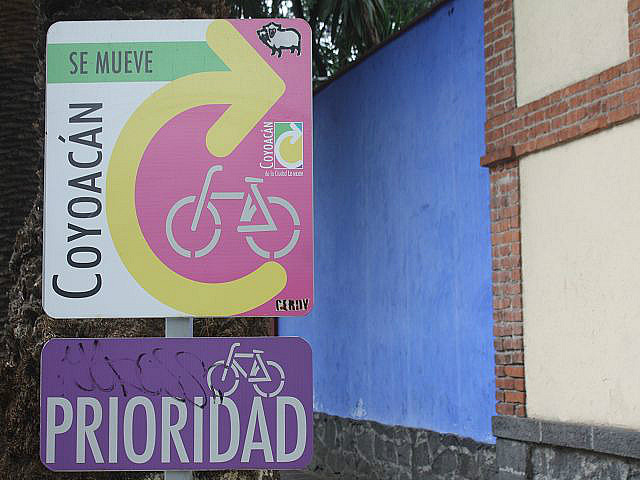Fahrradfreundlich in Coyoacán
