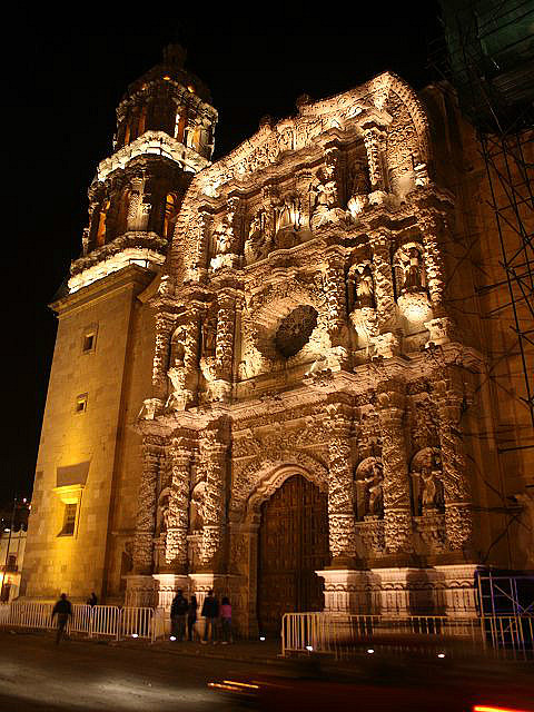 Kathedrale bei Nacht, Zacatecas
