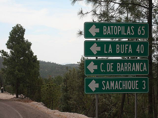 Kreuzung nach Batopilas, Barranca del Cobre