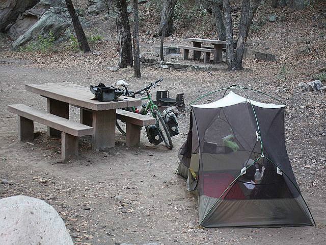der Campingplatz ganz für mich alleine