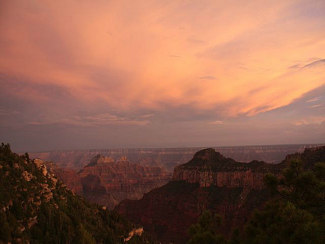 Sonnenuntergang, Grand Canyon, North Rim