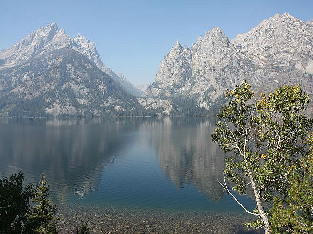 Panorama am Jenny Lake