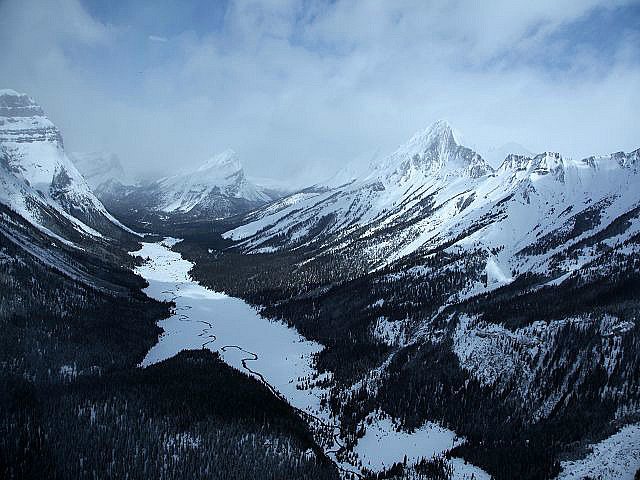 Rocky Mountains aus der Luft