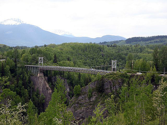 Brücke nach "Ksan Village"