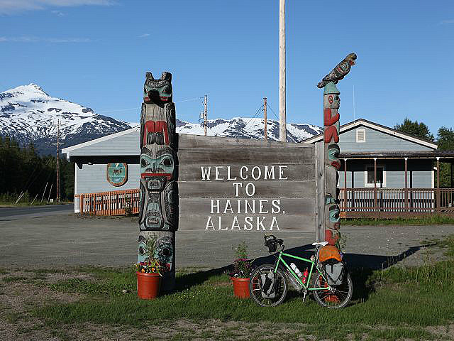 Ankunft in Haines, Alaska