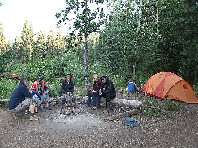 Camping mit einer geführten Gruppe