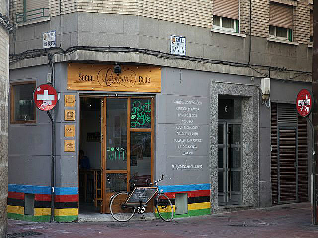 "La Cicleria" Treffpunkt, Werkstatt und Café