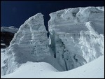 beeindruckende Eis-/Schneeformen