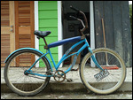 panamesisches Fahrrad mit Nummernschild
