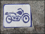 Motorrad-Parkplatz