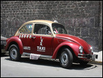 Taxi im VW Käfer Stil