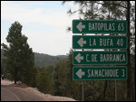 Kreuzung nach Batopilas, Barranca del Cobre